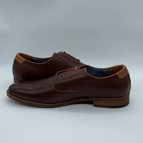 Johnston & Murphy Millikan Plain Toe Mahogany FG Leather  display picture 2